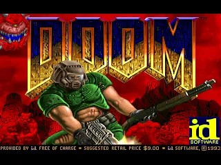 Doom’s title screen from the simulated STM32F411 board, on its 320 × 240 ST7789